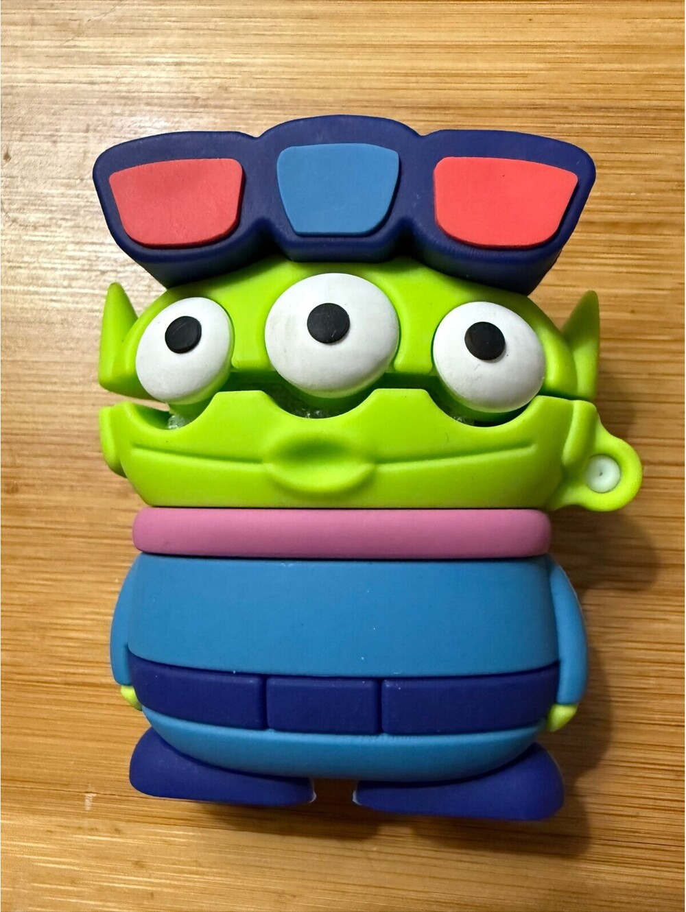 Toy Story Alien 3D Glasses Silicone Keychain Airpods gen 1 -2 case or bag charm